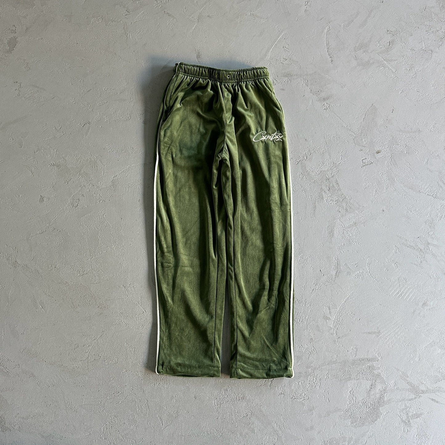 Corteiz VVS Velvet Sweatpants Green