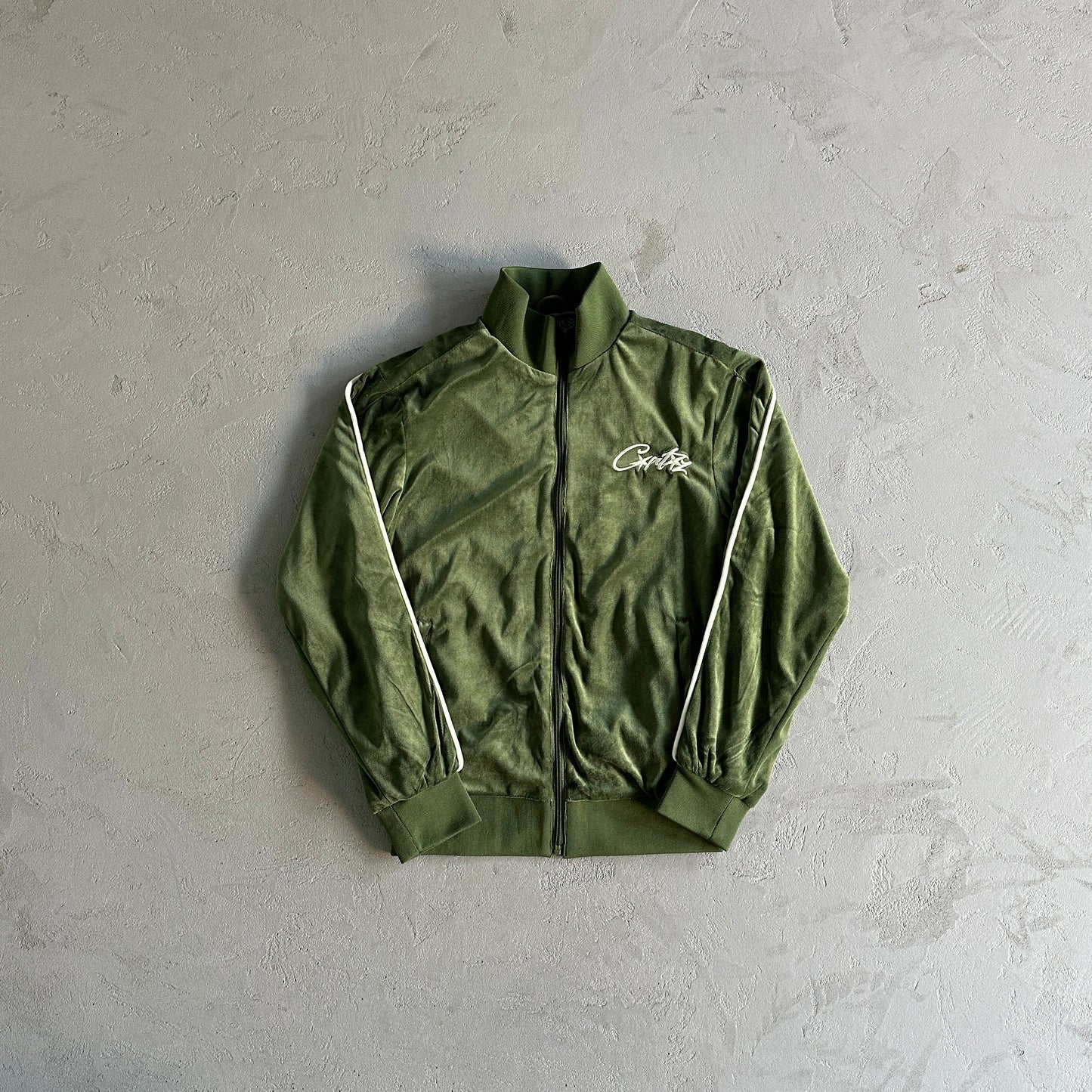 Corteiz VVS Velour Jacket Green