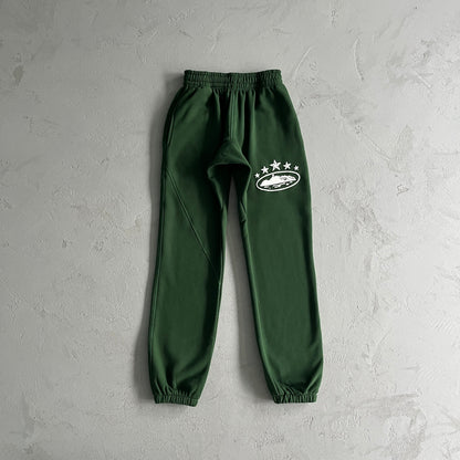 Corteiz 5 Starz Sweatpants Green