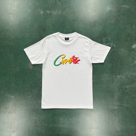 Corteiz Allstarz Gradient Carni T-Shirt White