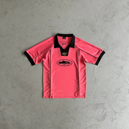 Corteiz Allstarz Football T-Shirt Pink