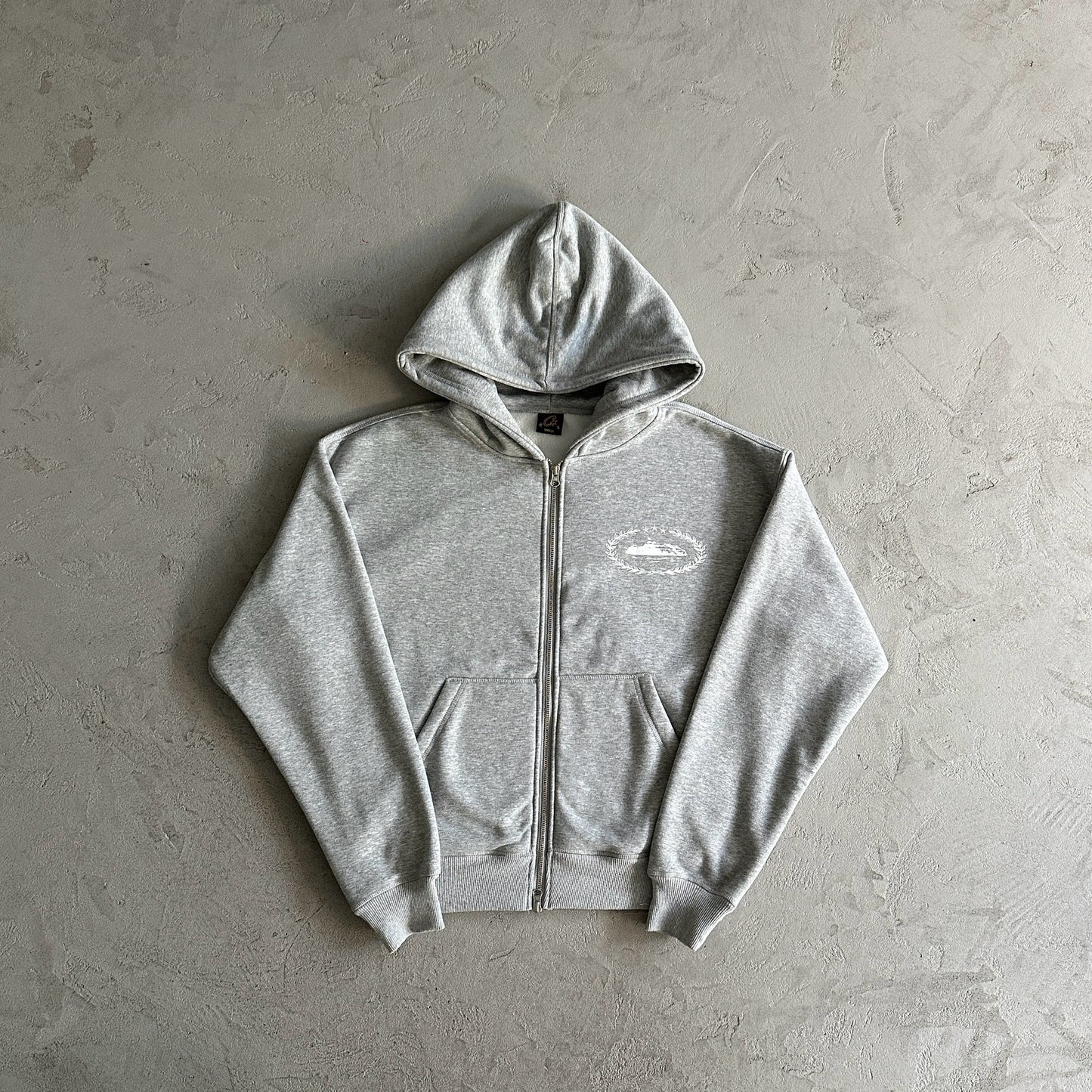 Corteiz Superior Royale Zip Hoodie Gray