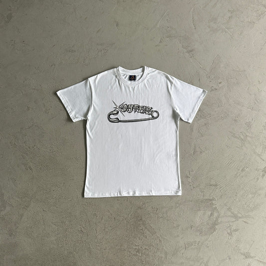 Corteiz Safety Pin T-Shirt White