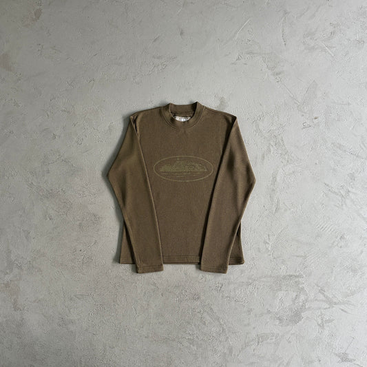 Corteiz Alcatraz Brown  Long sleeve