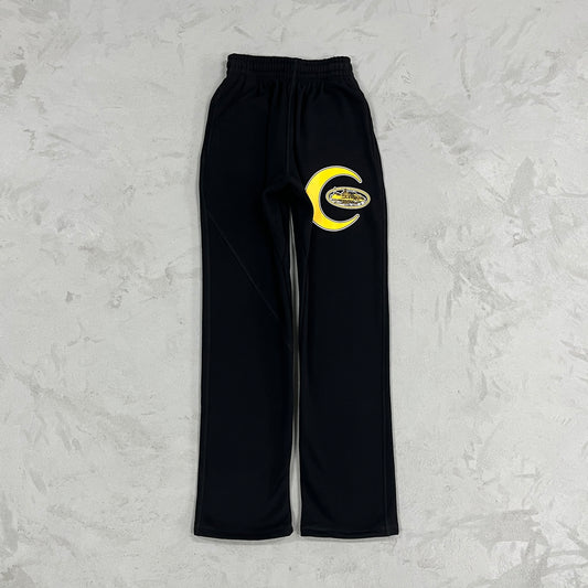 Corteiz Crescent Sweatpants Black