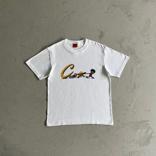 Corteiz Chainsaw T-Shirt White