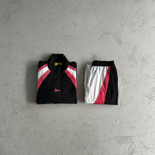 Corteiz Vertigo Shuku Tracksuit Black/Red