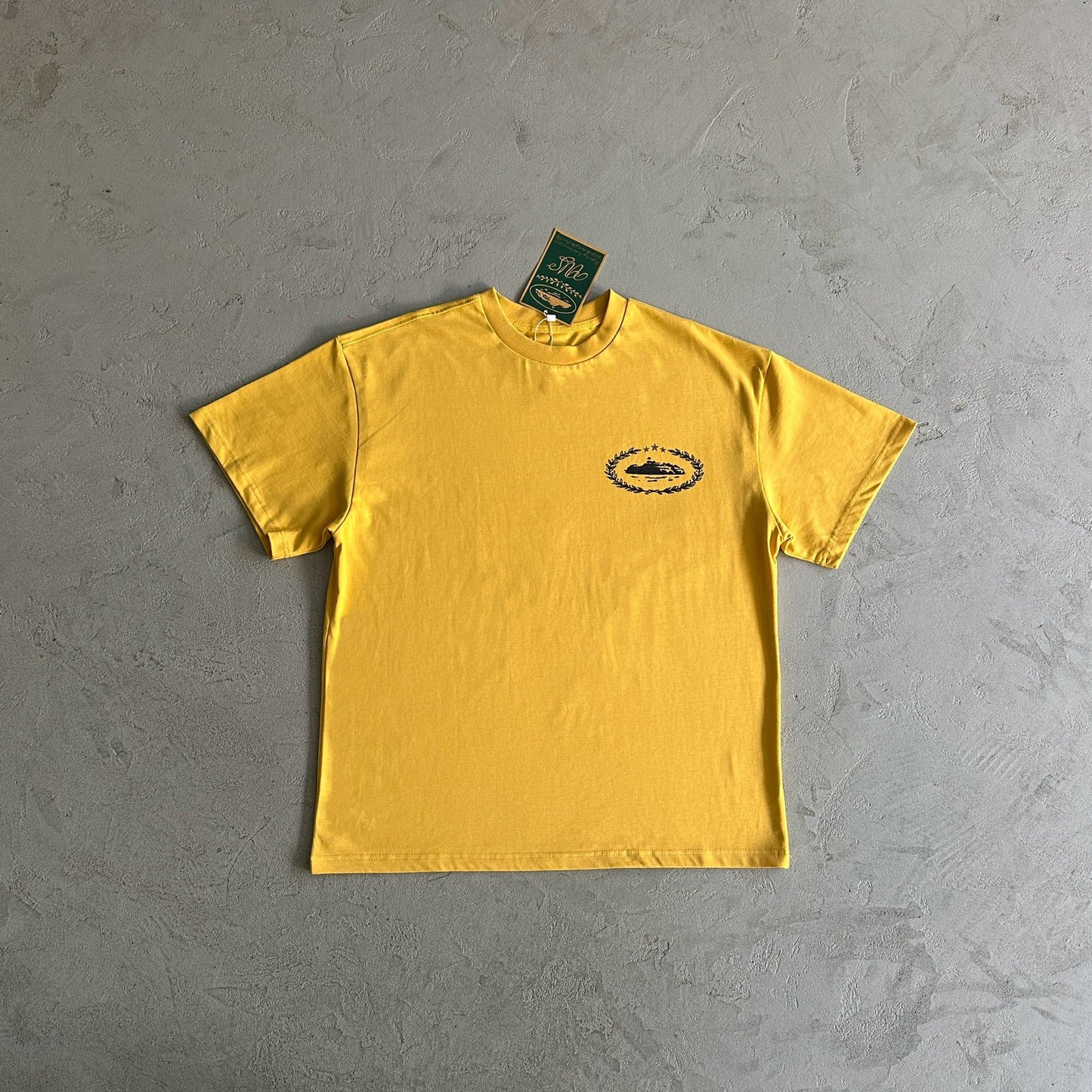 Corteiz C Star String Tee – Mustard