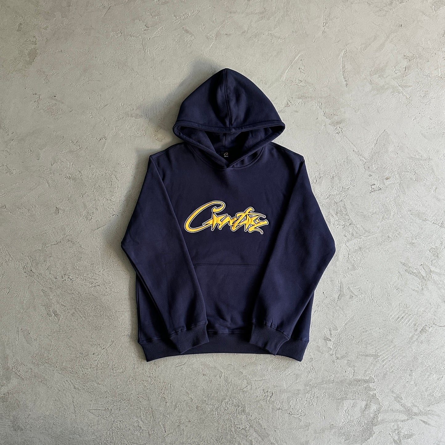 Corteiz Satin Applique Allstarz Hoodie Navy