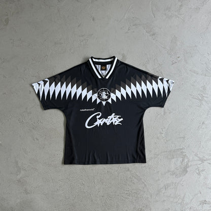 Corteiz Club RTW Football T-Shirt Black