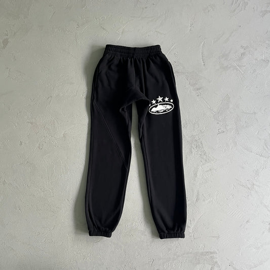 Corteiz 4Starz Alcatraz Sweatpants Black