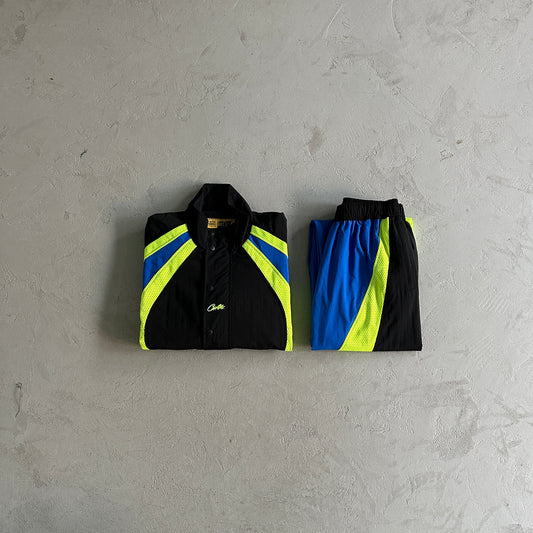 Corteiz Vertigo Shuku Tracksuit Black/Blue