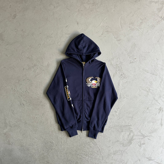 Corteiz Dipset Zip Hoodie Navy