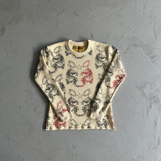 Corteiz Twin Tigers Waffle Long Sleeve