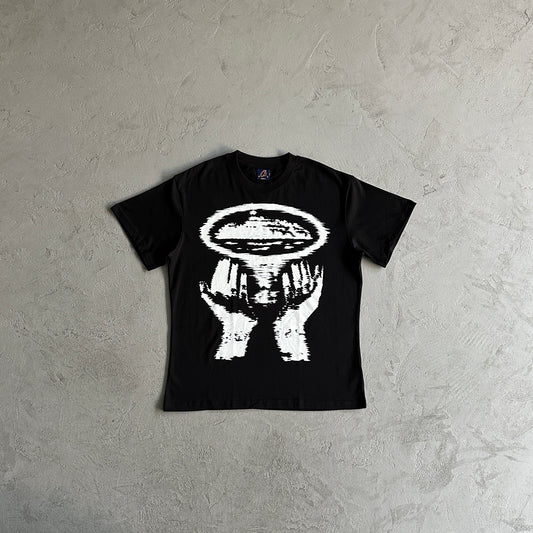 Corteiz Vortex Hands T-Shirt Black