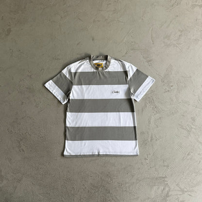 Corteiz Striped T-Shirt Gray