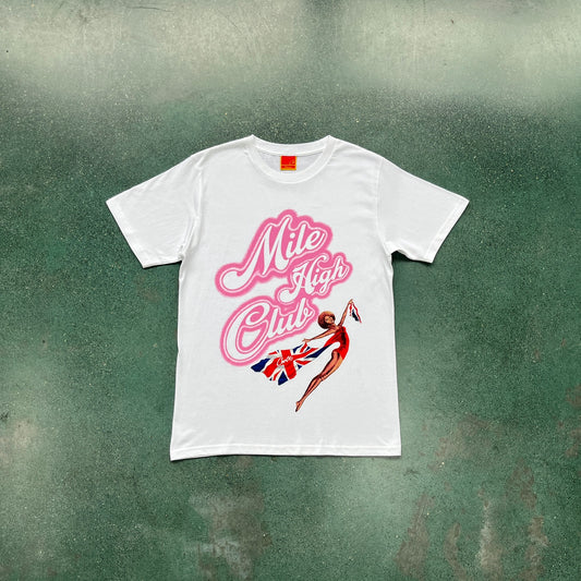 Corteiz Mile High Club T-Shirt White