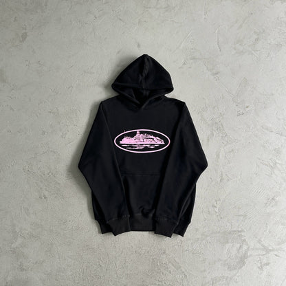 Corteiz Alcatraz Hoodie Black/Pink