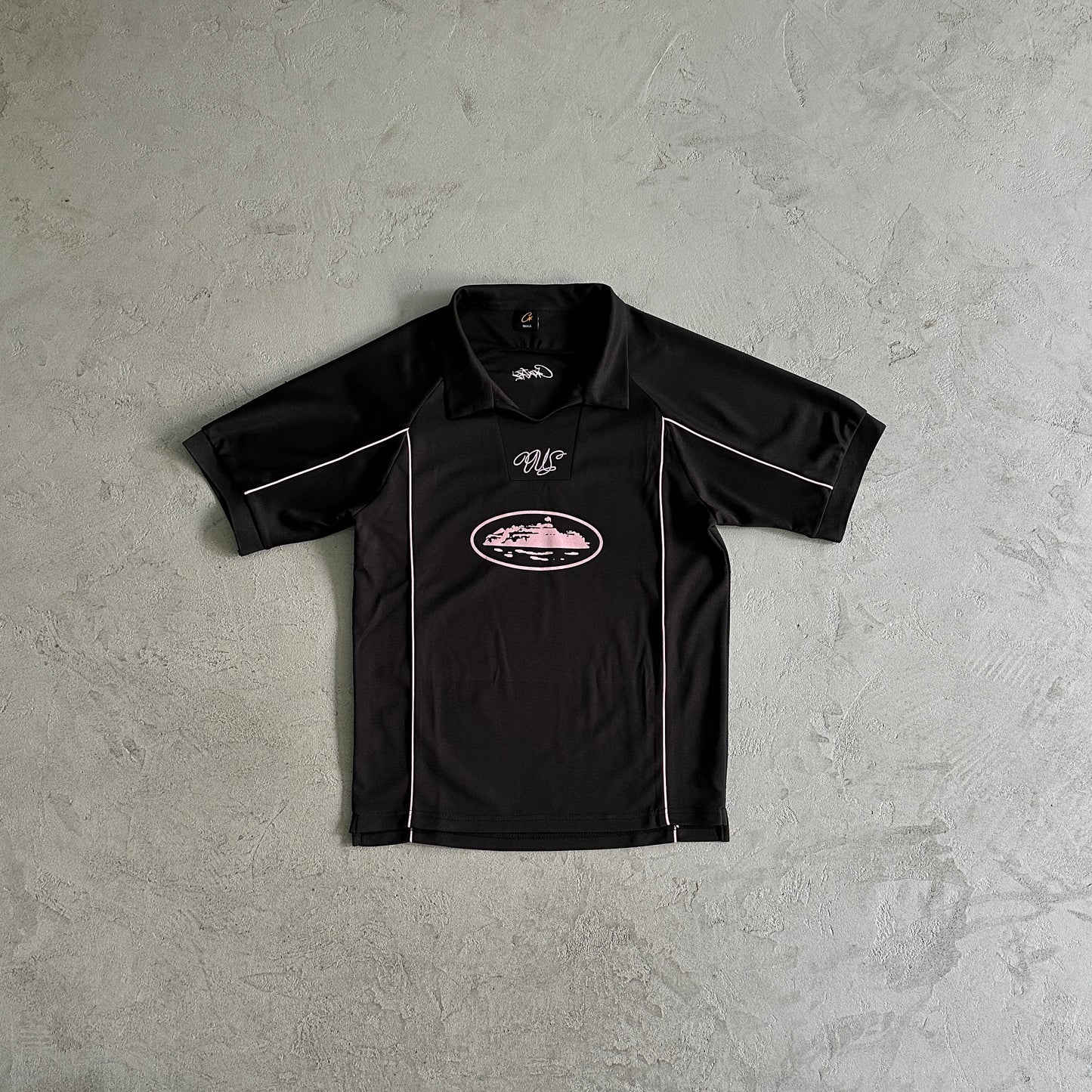 Corteiz Talismo Football T-Shirt Black/Pink