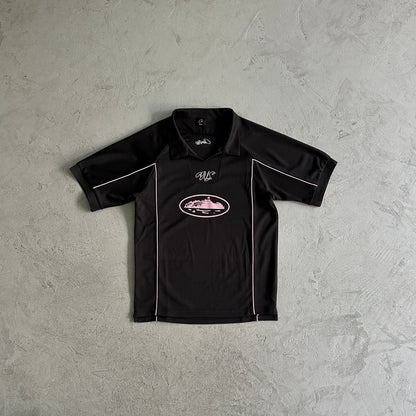 Corteiz Talismo Football T-Shirt Black/Pink