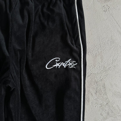 Corteiz VVS Velvet Tracksuit Black