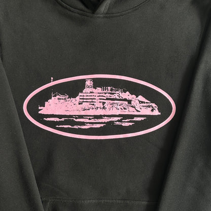 Corteiz Alcatraz Hoodie Black/Pink