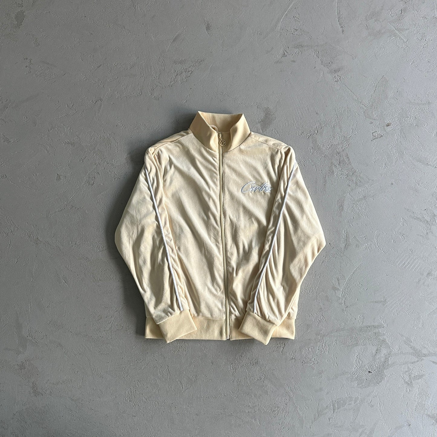 Corteiz VVS Velour Jacket Cream