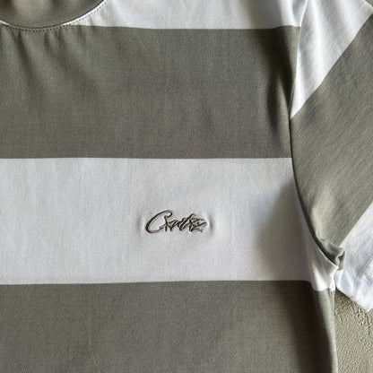 Corteiz Striped T-Shirt Gray