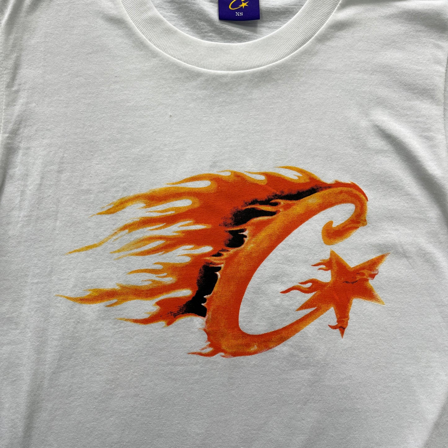 Corteiz Flame C Starz T-Shirt White