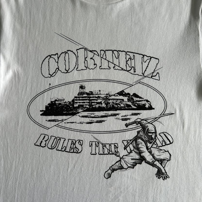 Corteiz Web Alcatraz Tee *New Blank* White