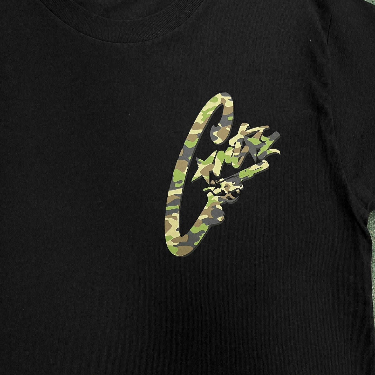 Corteiz Camo Gunslinger T-Shirt Black/Camo