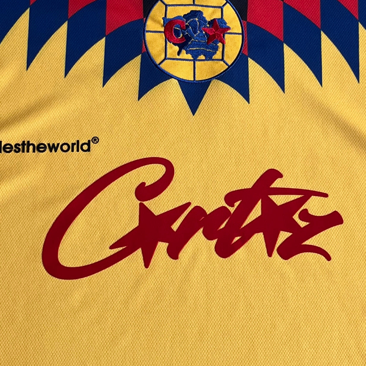 Corteiz Club RTW Football T-Shirt Yellow