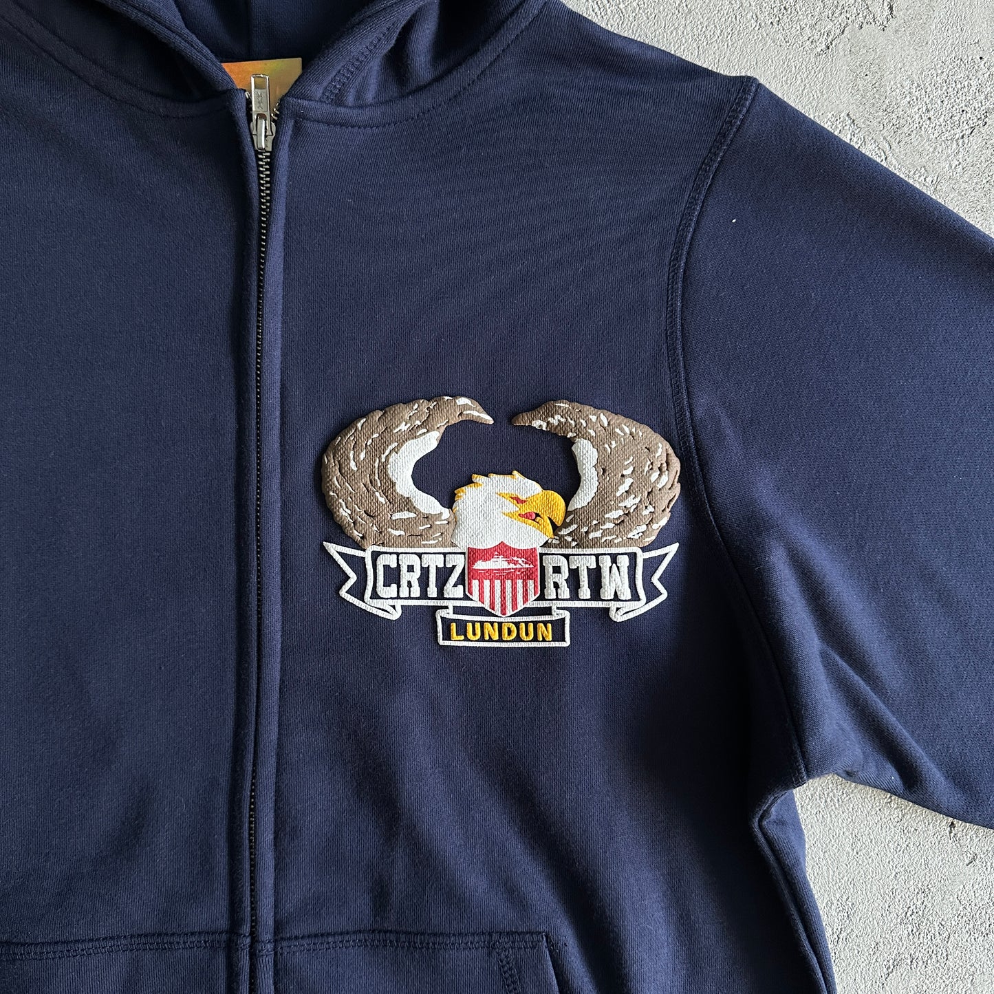 Corteiz Dipset Zip Hoodie Navy