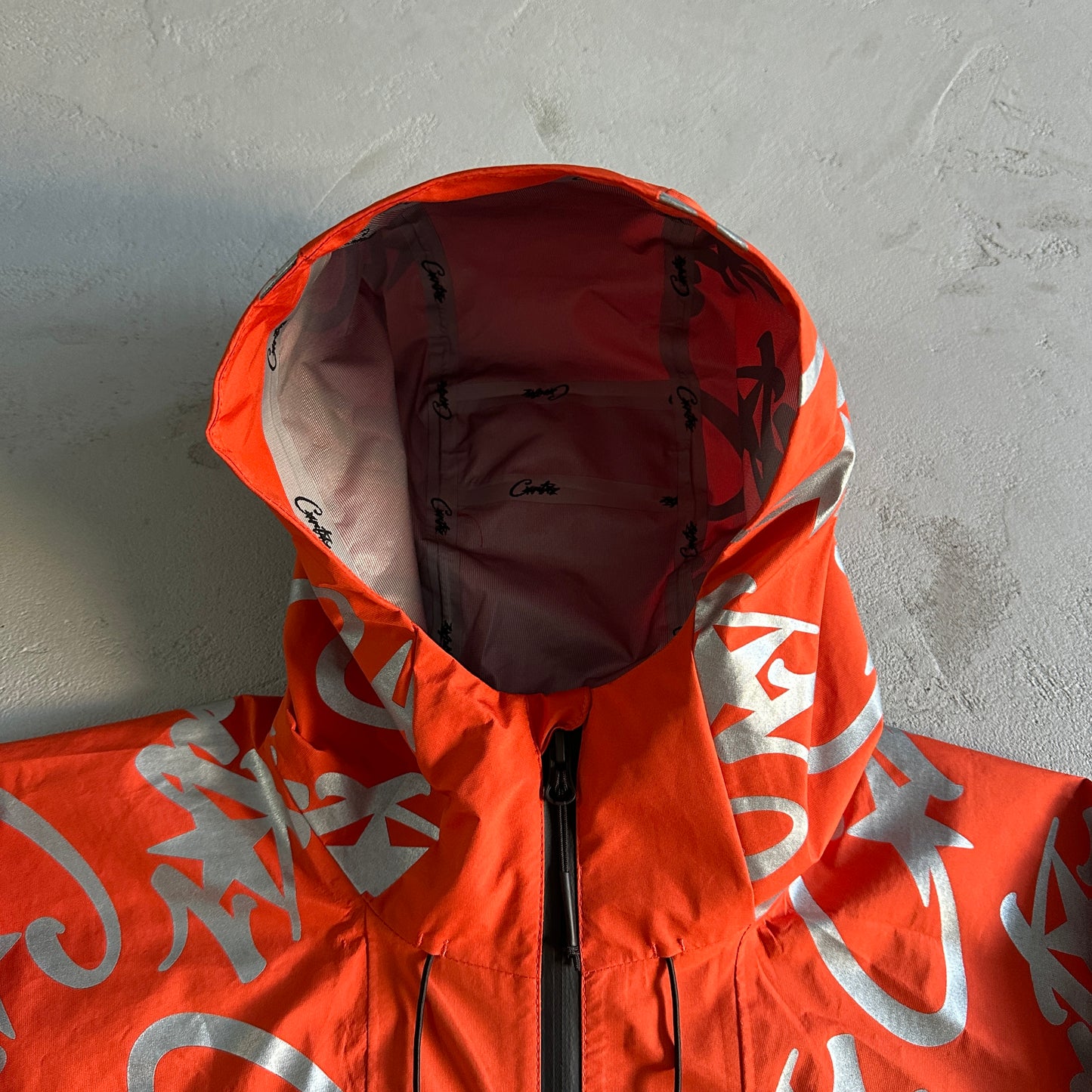 Corteiz Elitework Waterproof Shell Jacket Orange