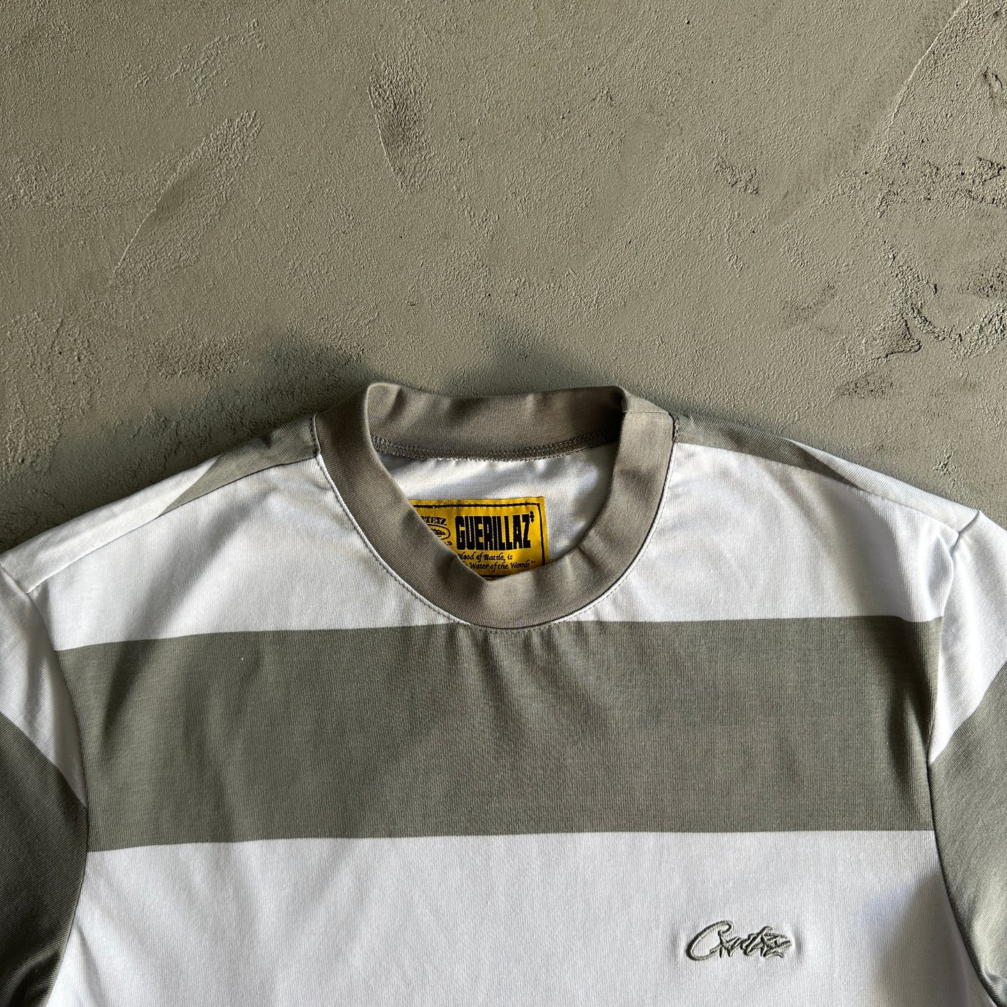 Corteiz Striped T-Shirt Gray