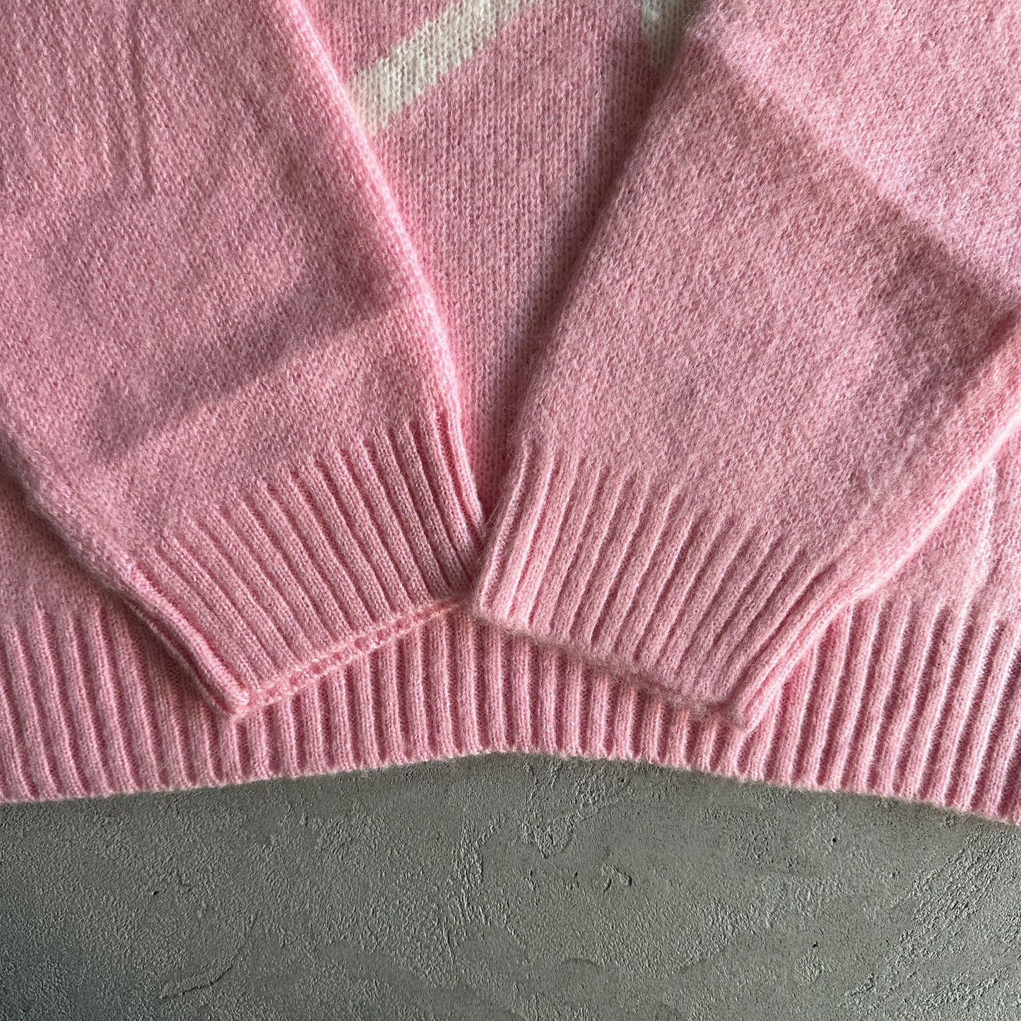 Corteiz C Star Gradient Mohair Knit Sweaters  Pink