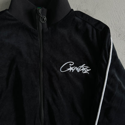 Corteiz VVS Velvet Tracksuit Black