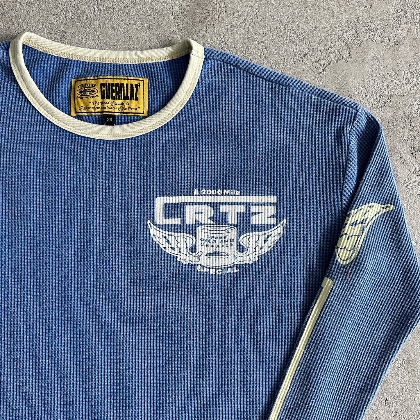 Corteiz Gasolina Waffle Washed  Long sleeves