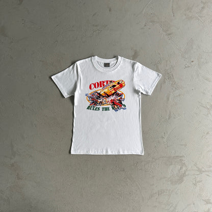 Corteiz Car Crash T-Shirt White