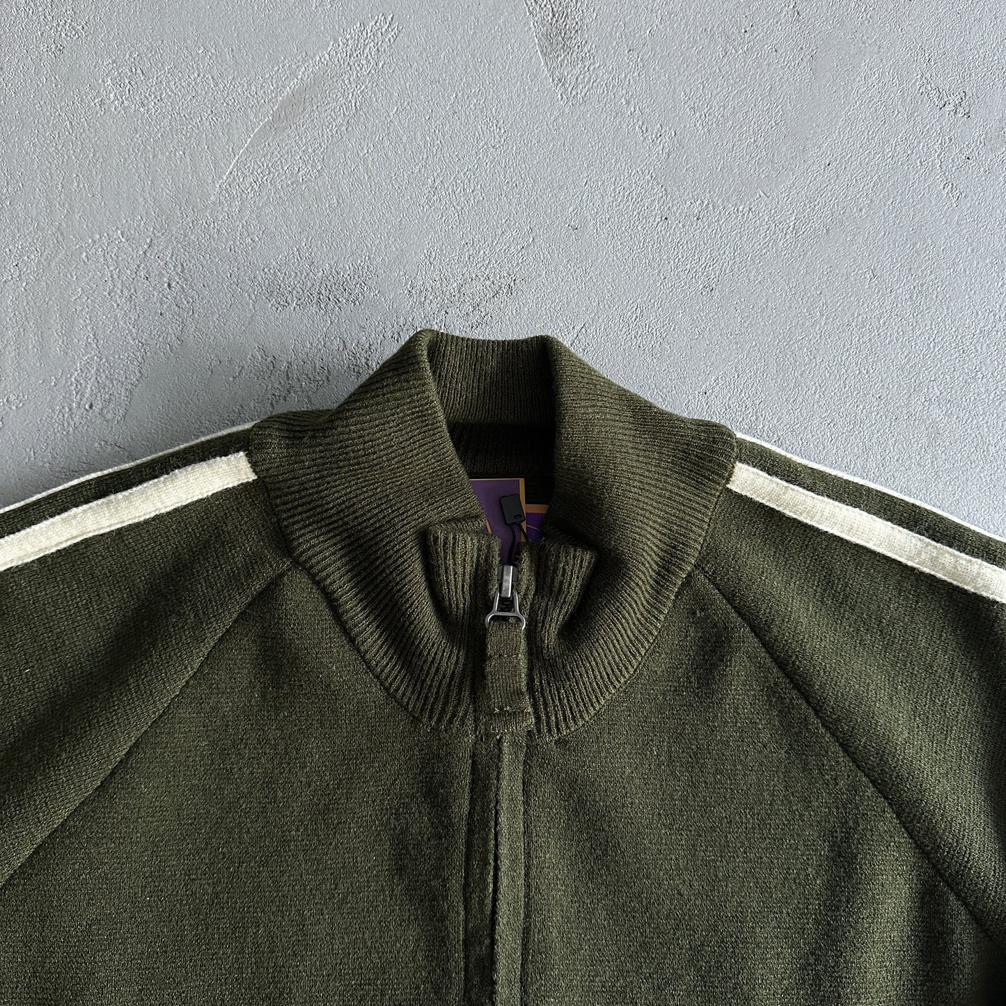 Corteiz VVS Heavy Knit zip up fleece-green