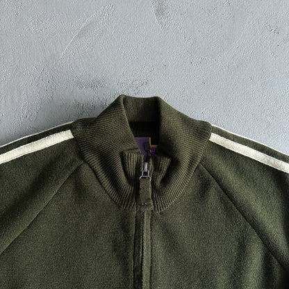 Corteiz VVS Heavy Knit zip up fleece-green