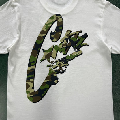 Corteiz Camo Gunslinger T-Shirt White/Camo