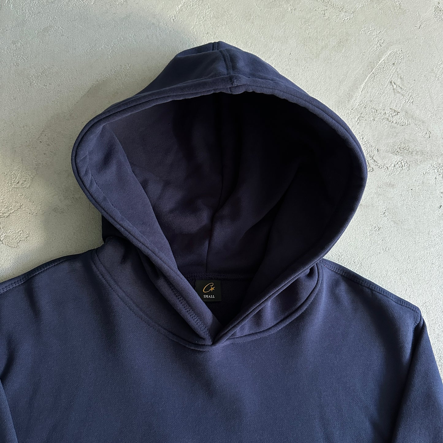 Corteiz Satin Applique Allstarz Hoodie Navy