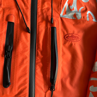 Corteiz Elitework Waterproof Shell Jacket Orange