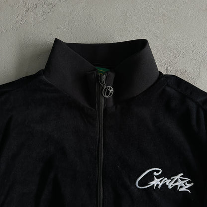 Corteiz VVS Velvet Tracksuit Black