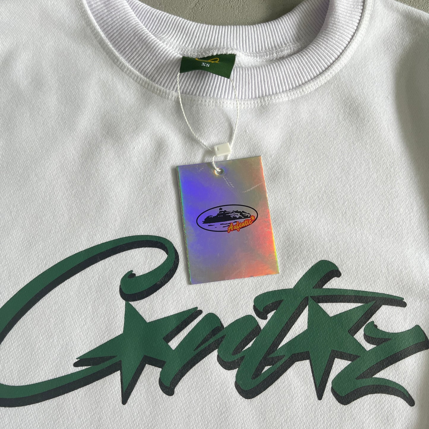 Corteiz Allstarz Sweatershirt  White/Green