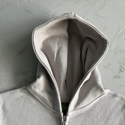 Corteiz Superior V2 Zip Up Hoodie Stone Gray