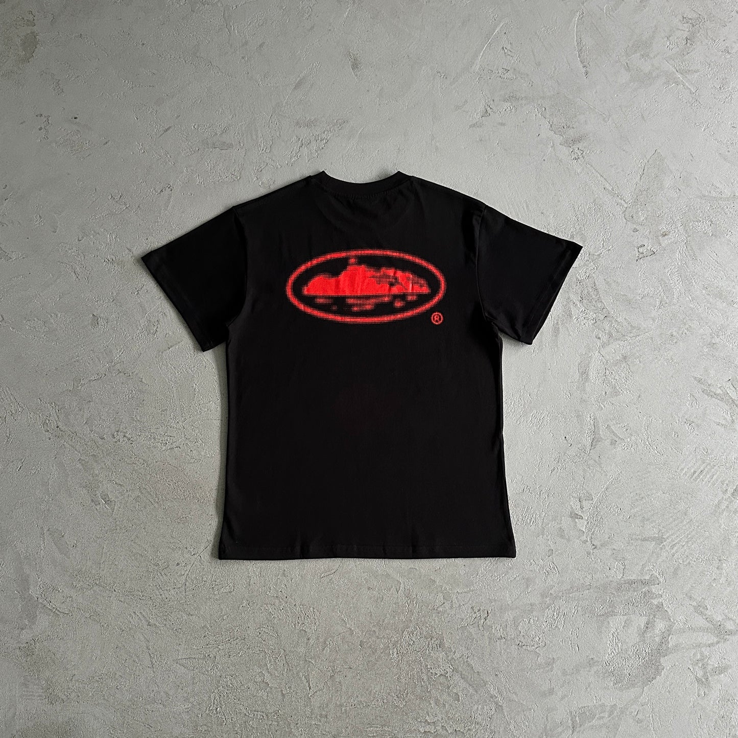 Corteiz halftone T-Shirt  island -Black/Red