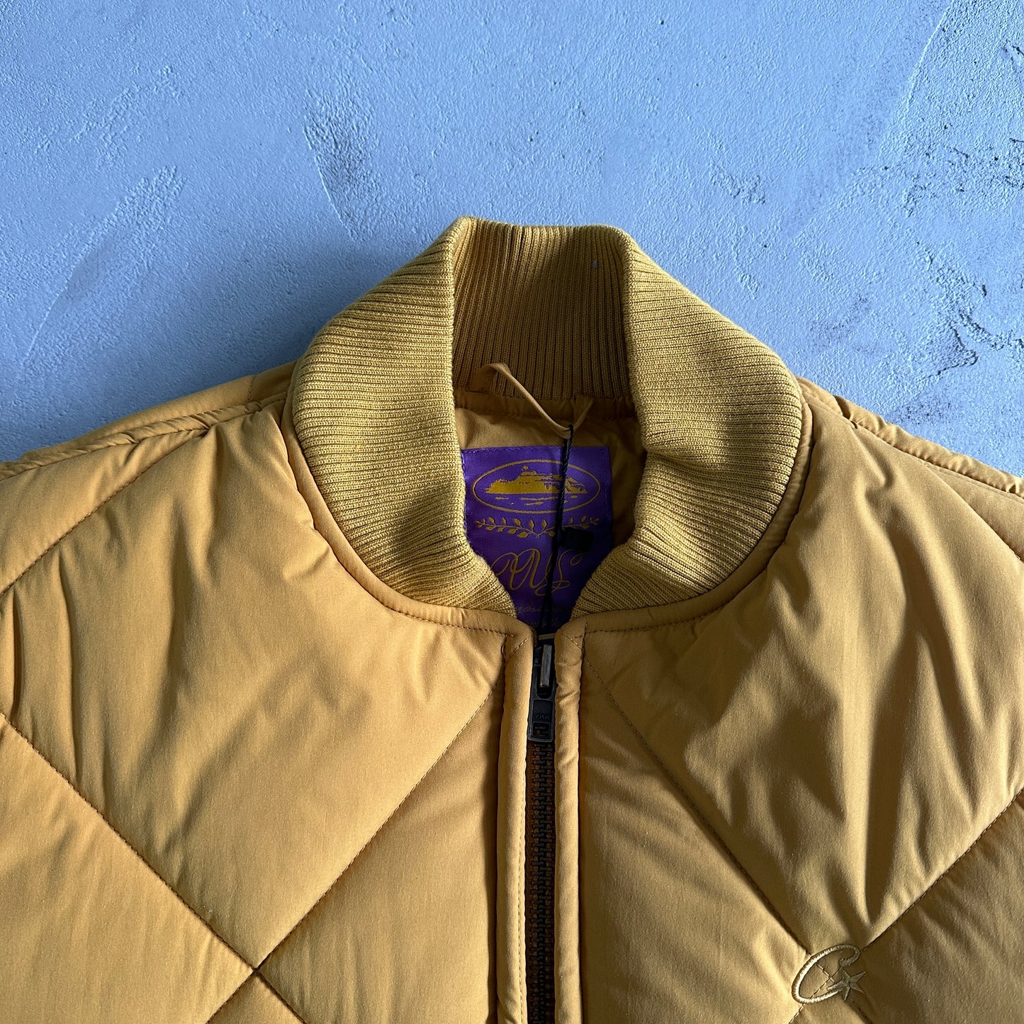 Corteiz Olde English Quilted Bomber Jacket