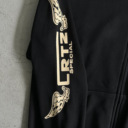 Corteiz Gasolina Double Zip Hoodie Black